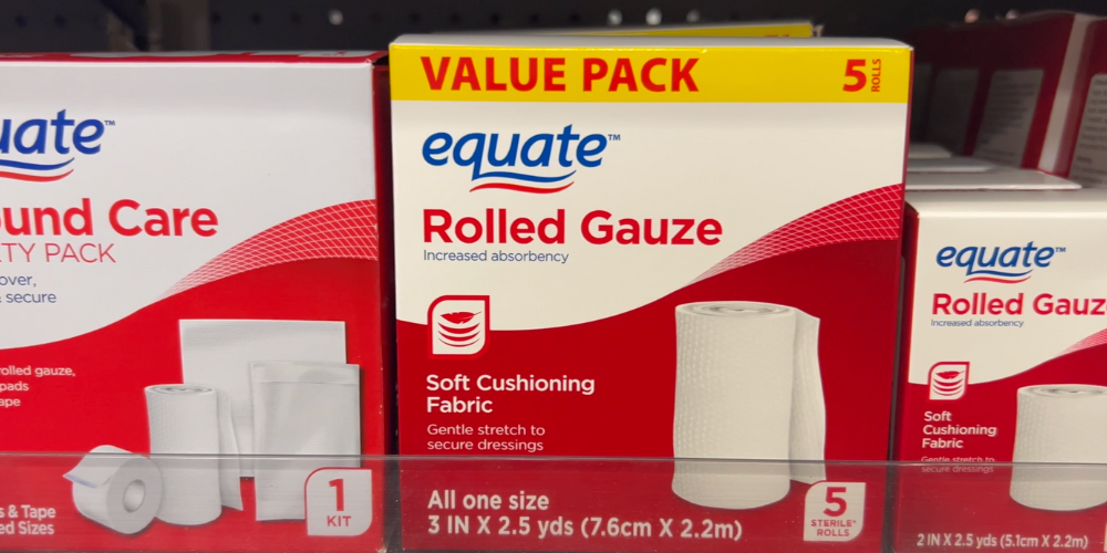 Boxes of gauze