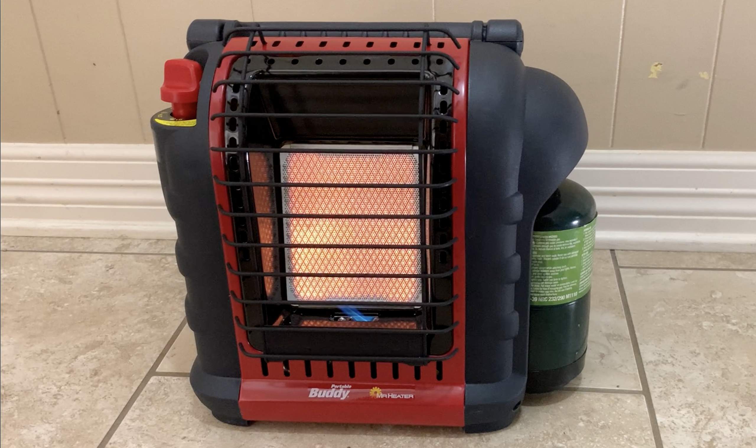 Buddy Heater Sitting in Hallway