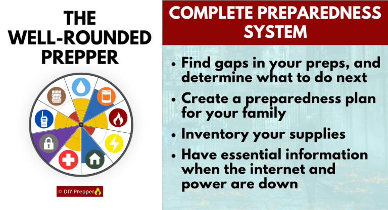 Well Rounded Prepper Preparedness System Clickable Sales Banner